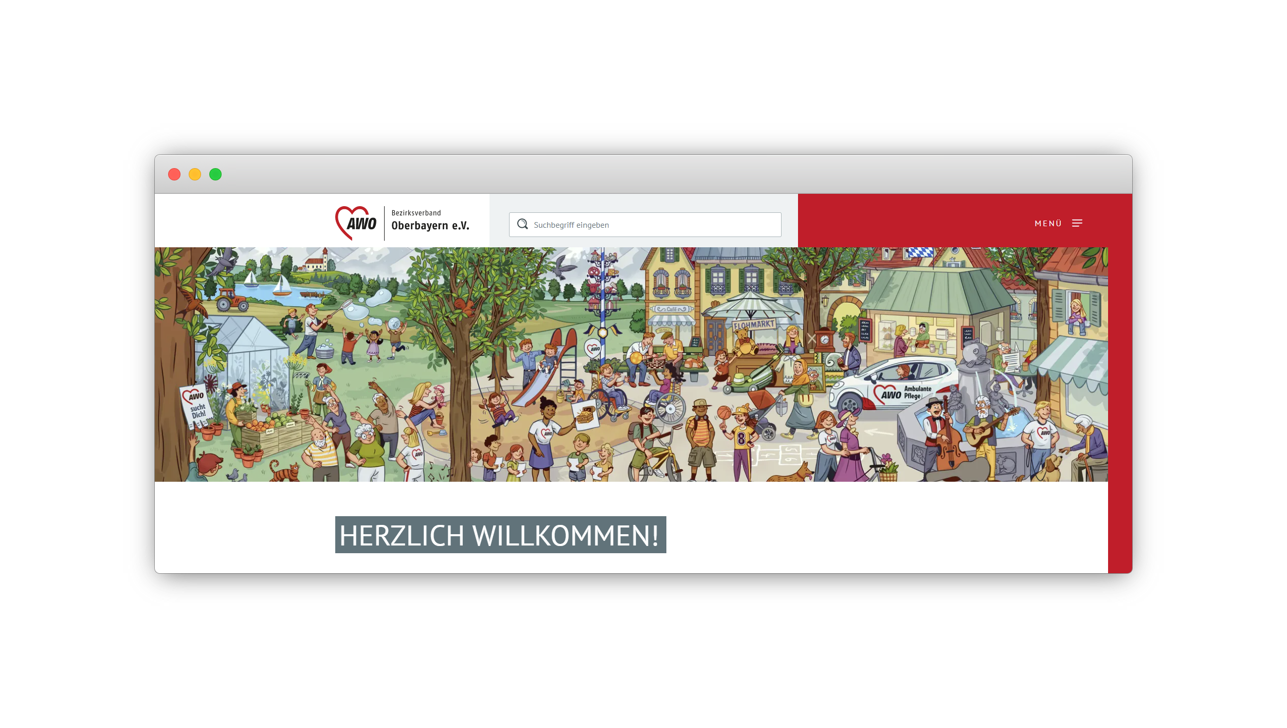 Cover Image for HipSquare launches new website for AWO Oberbayern